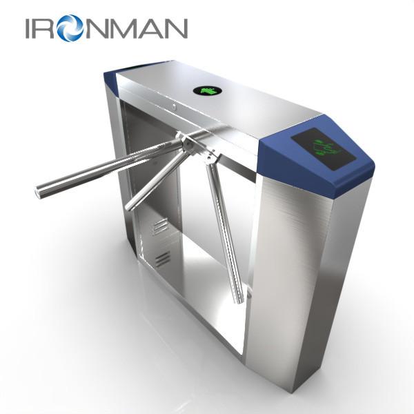 Quality Card swiping RFID stainless steel pedestrian counting channel station on and off for sale