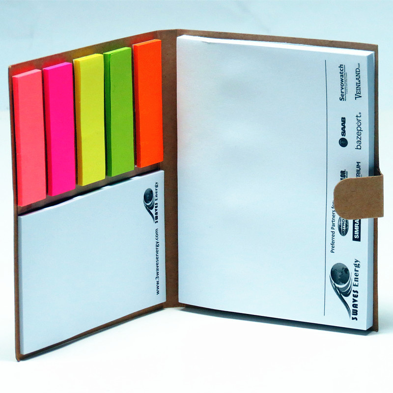 Advertising Note Pad Book Colorful Sticky Note Logo Customized
