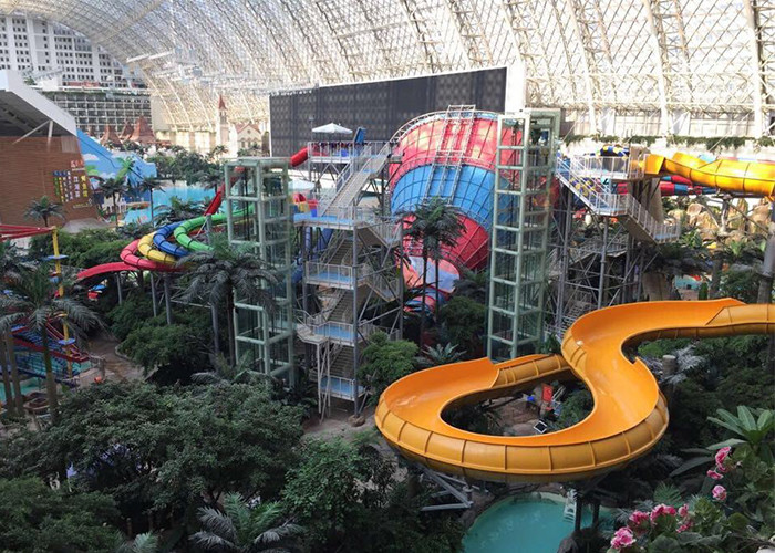 Adult Playground Tube Slide / Fiberglass Slide Water Park Project