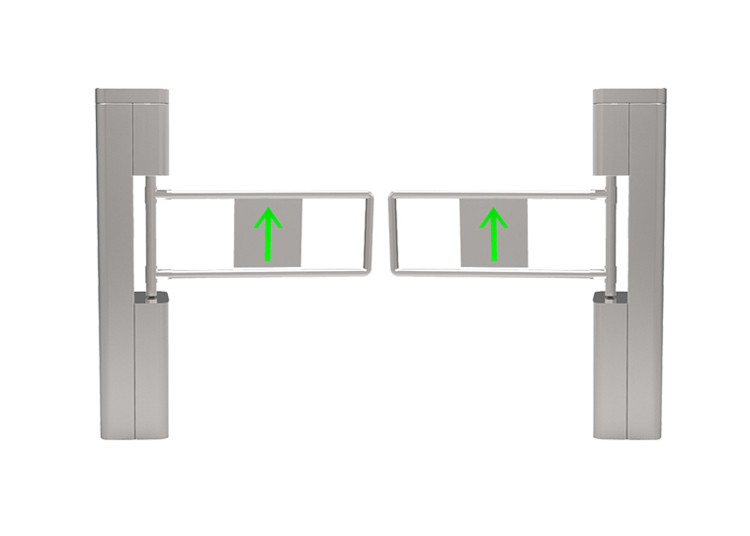 800mm Arm SS304 RFID Face Recognition Swing Gate AC 220V