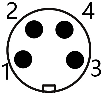 IP67 M8 Connector Harness Double End Precast Wire Harness Male / Female Bend 4P Towing Chain 5m