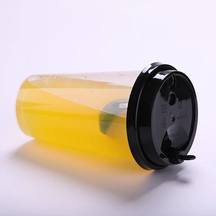 16oz In Mould Labeling Clear Disposable Juice Cups / Pp Plastic Cup