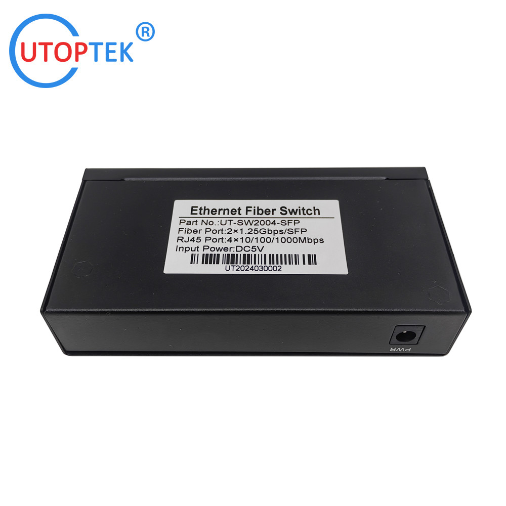 universal Fiber Switch 4*10/100/1000Base-Tx to 2*1000Base-Fx SFP Fiber ethernet switch,network switch,media converter