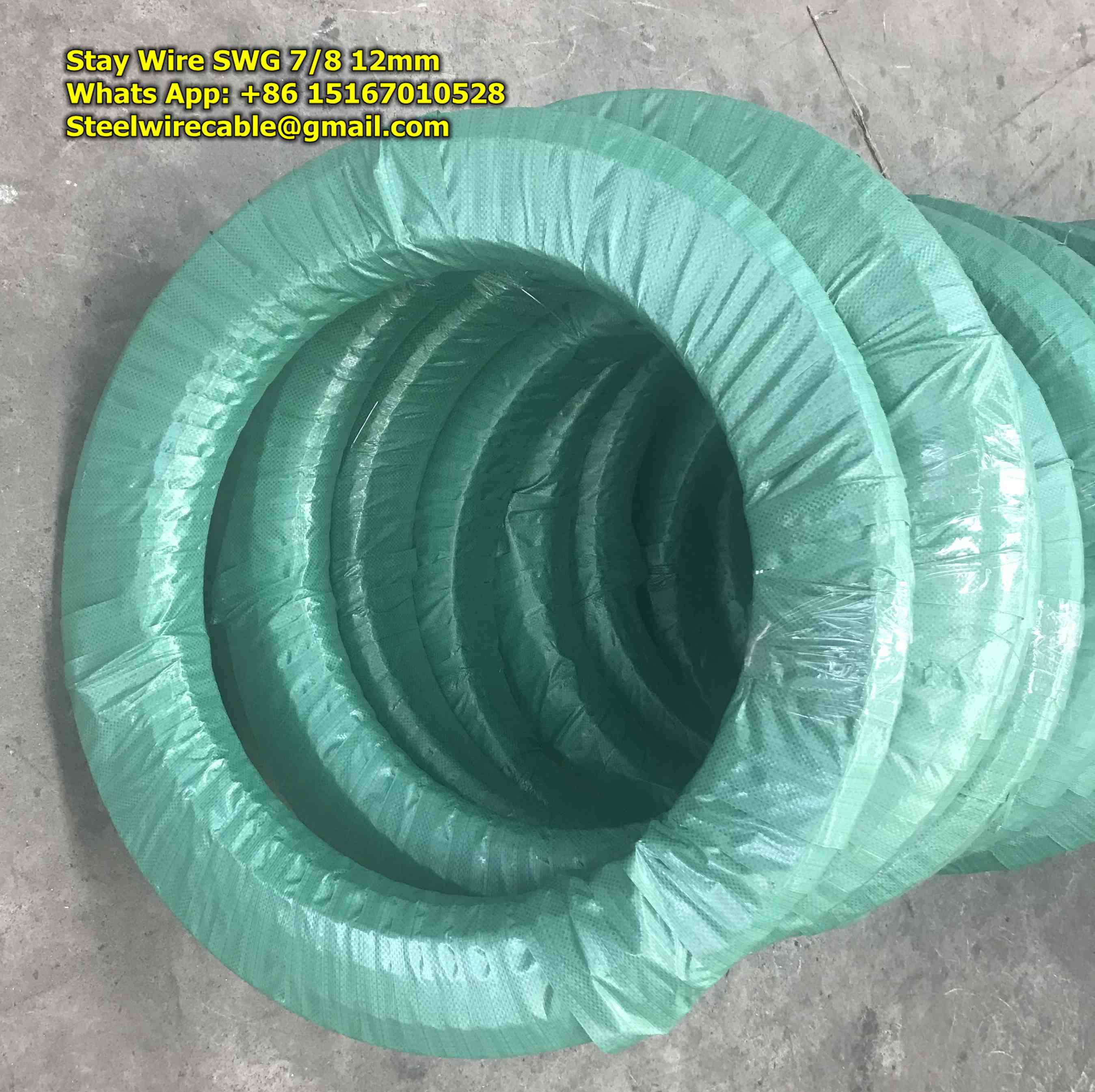 Galvanized Stay Wire SWG 7/8 (7/4.0mm) BS 183