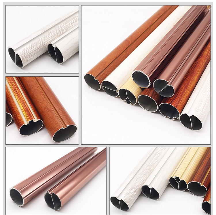 Fluorocarbon Coating Aluminium Curtain Rail Track Anticorrosion For Roller Blind