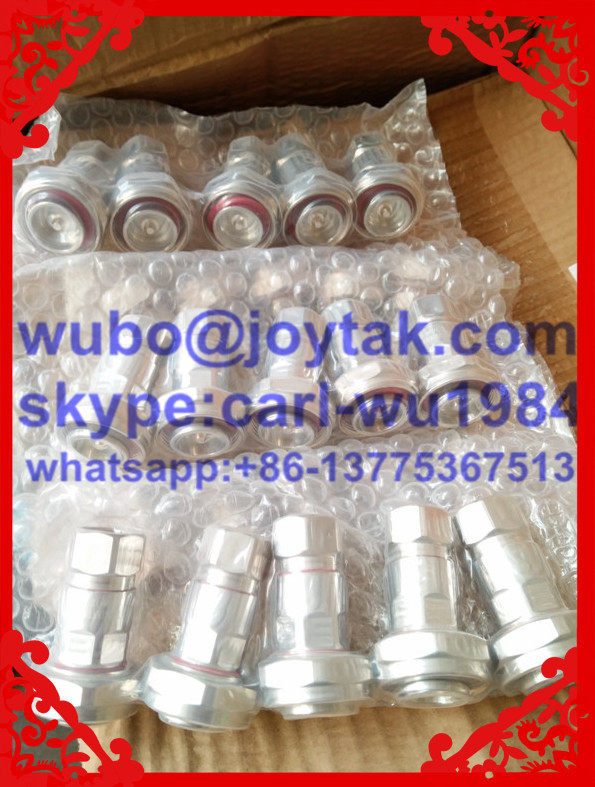 Factory made Premium quality DIN 7/16 connector male 1/2 feeder cable all brass PTFE dielectric for China Mobile