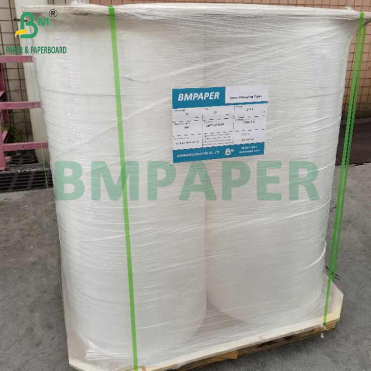 1 or 2 Colors 28gsm Straw Wrapping Paper For Bubble Milk Tea 44MM 53MM Food Safe