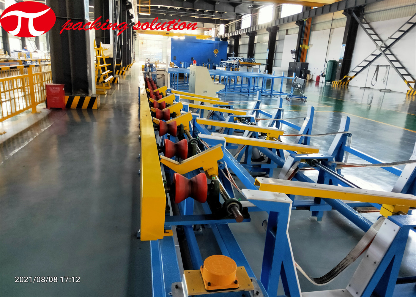 2.4kw Automatic Alarm Pipe Bundle / Steel Tube Packing Machine Safe Operation 70r/Min
