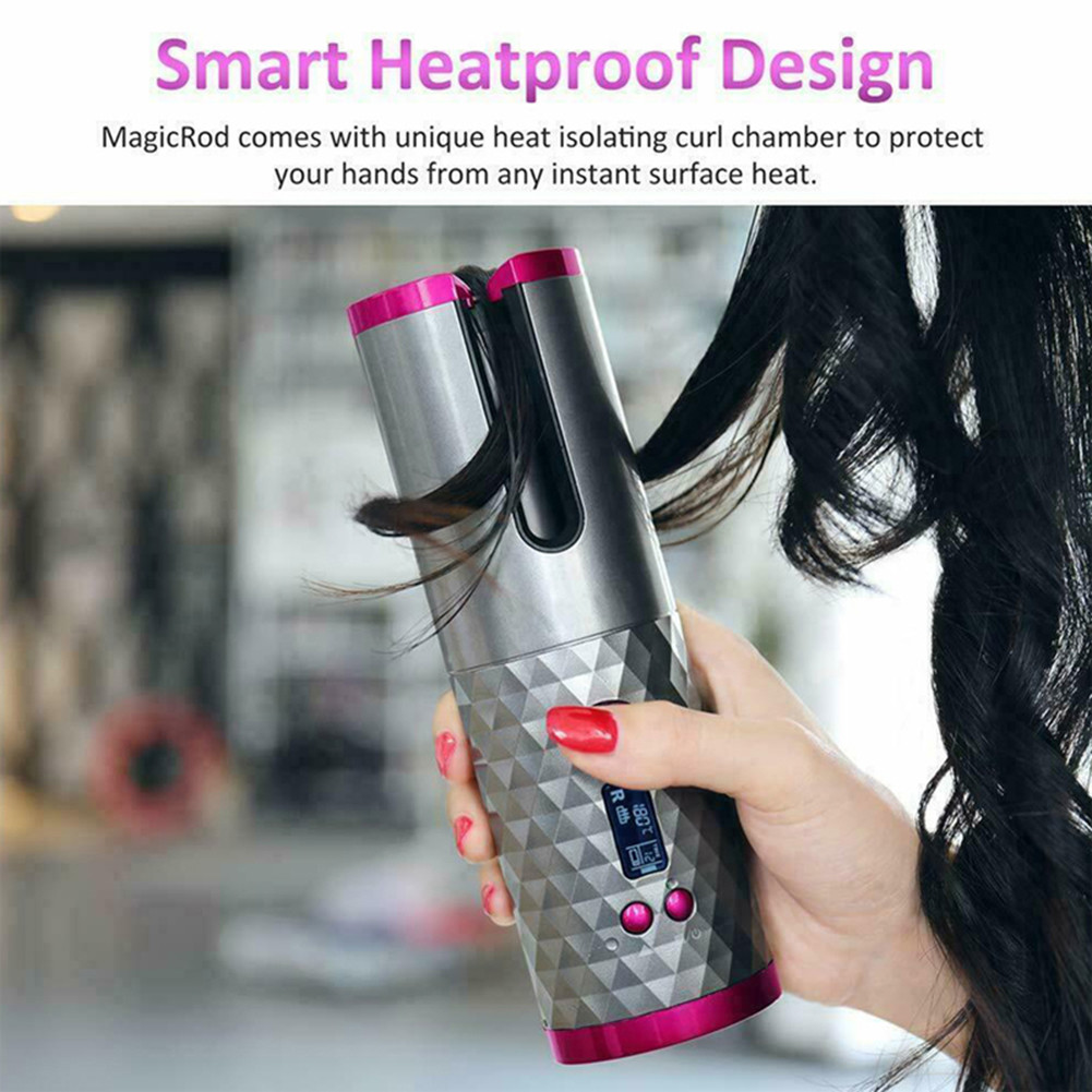 240V Hair Roller Curler 5200mAh Rechargeable Hair Curler 34W