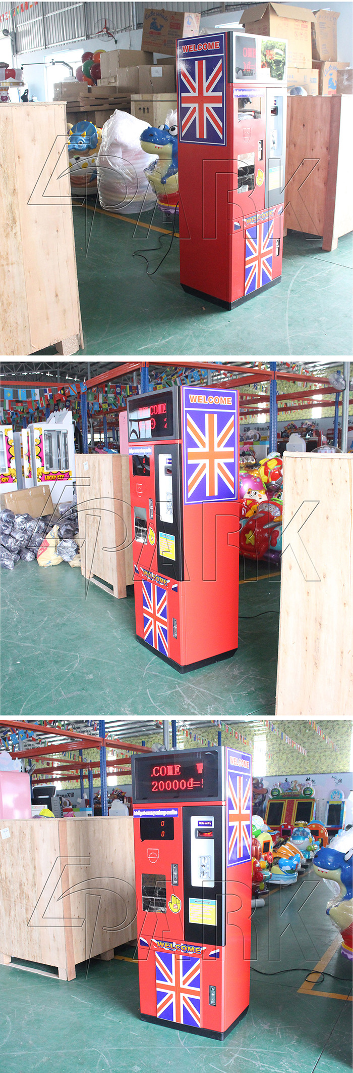 British Style Coin Change Machine / 1 Player Coin Vending Machine