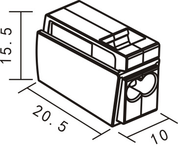 Electrical Lighting Terminal Block Wiring Connector Quick Connecting Downlight Junction Box