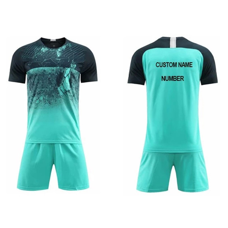 Custom sublimation blank soccer jersey kits with customer's logo