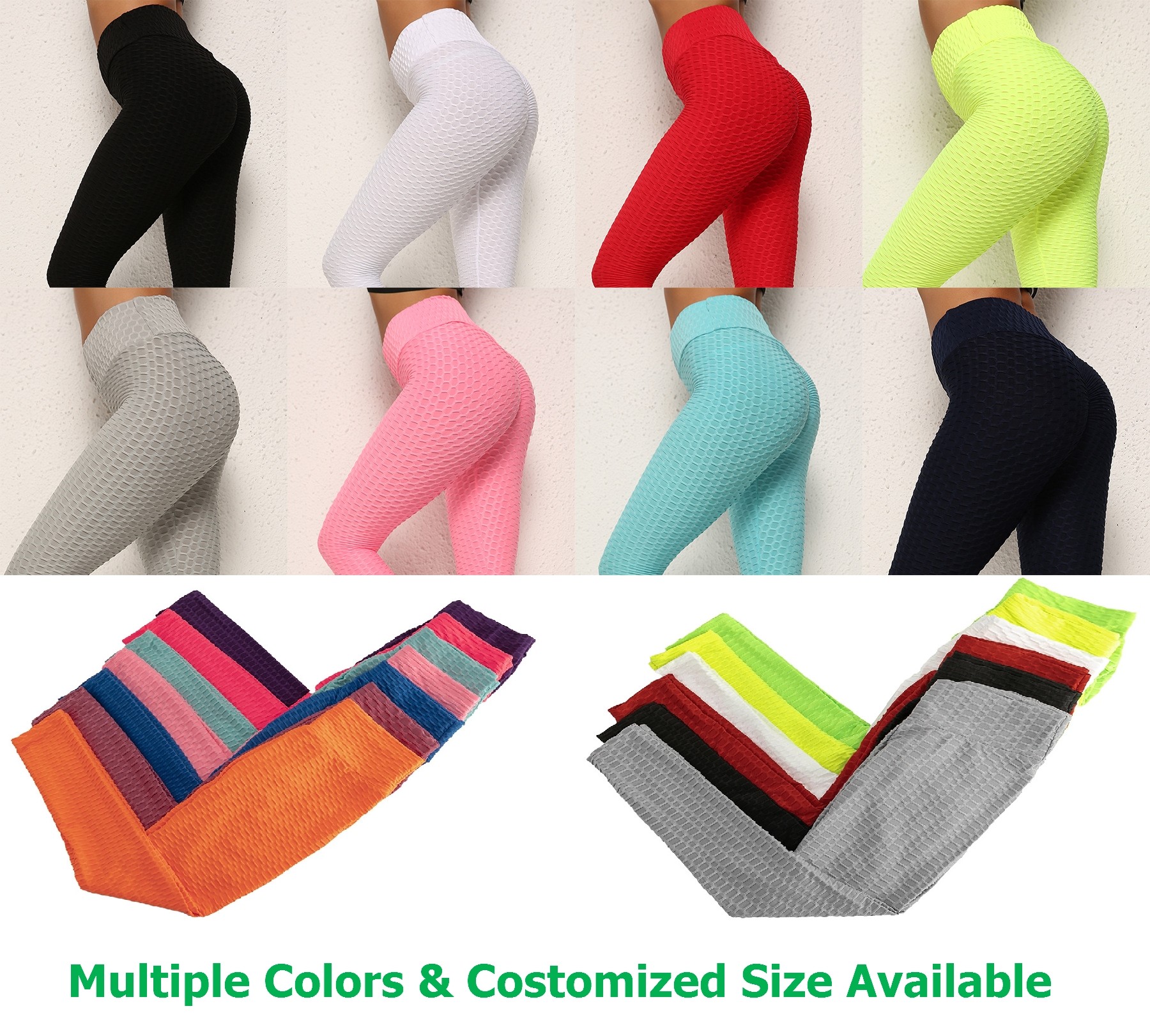 High Waist Workout Jacquard Women's Sports Leggings Sexy Fitness Gym Stretch Tights
