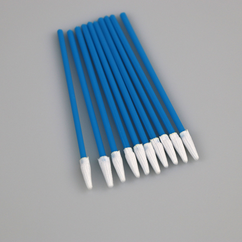 Mini Pointed Sharp Head Dustless Disposable Cleanroom Polyester Swab