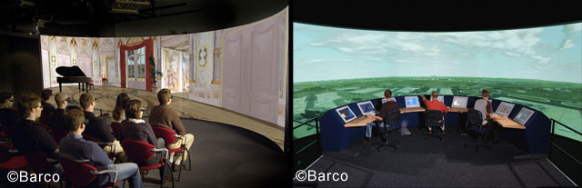 Customized 180 ° / 360 ° Curved Projector Screen With 3 Years Warranty