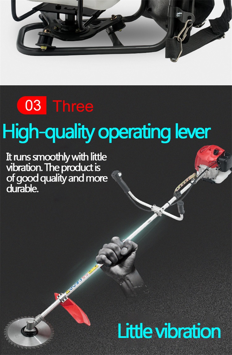 TU43 Weed Type Two Stroke Petrol Grass Cutter Machine Brush Cutter Backpack Type 42.7 CC