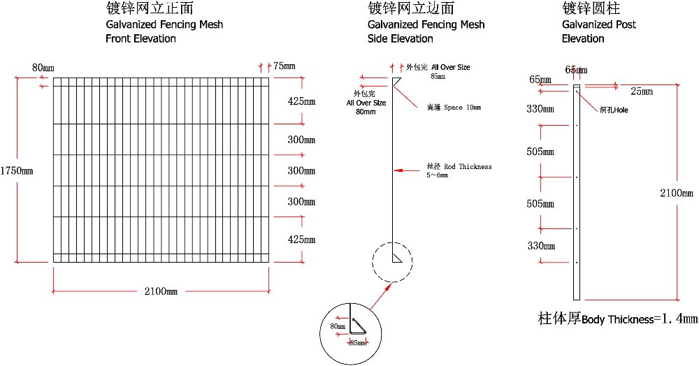 hot dipped galvanized BRC welded mesh panel fencing, roll top fence, decorative public park fence