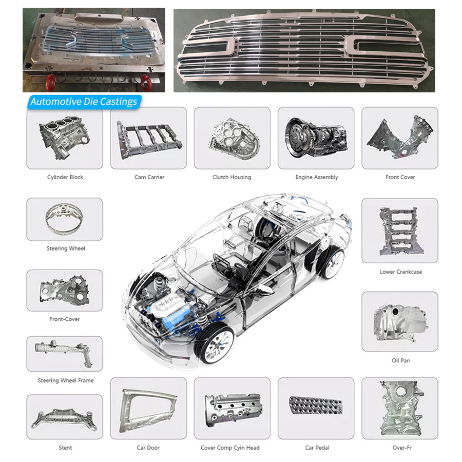 Custom Aluminium Die Casting Parts , OEM Die Casting Service Metal Parts