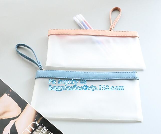 translucent frosted plastic PVC slider zipper bag for garment packaging, vinyl slider zipper bag pvc Zip lockk bag