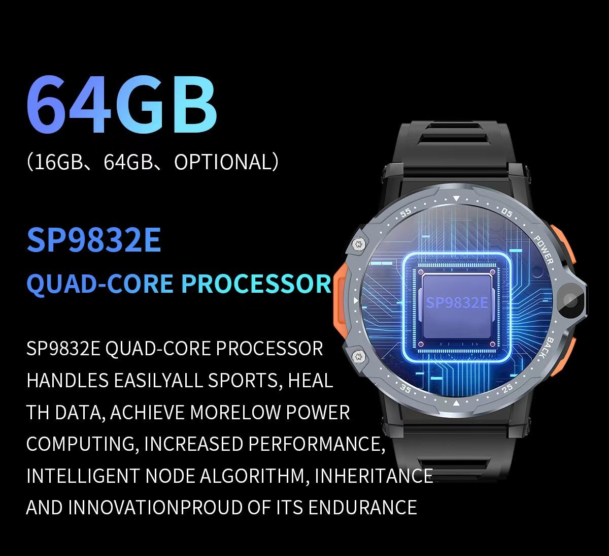 PG999 Dual Camera SmartWatch 2MP + 5MP Android Mobile Smartwatch With Wifi And Camera