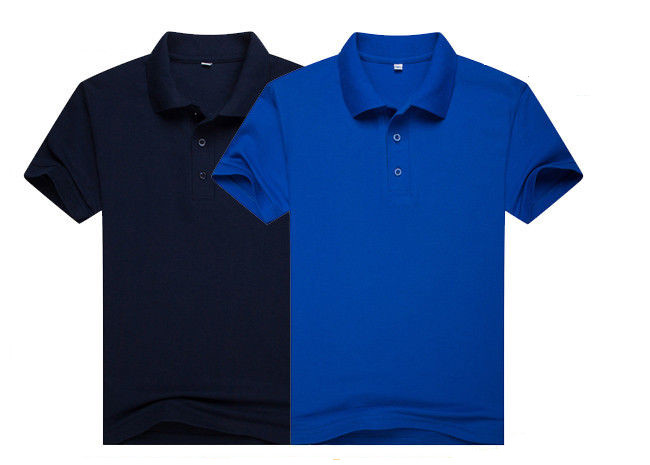 60% Cotton 40% Polyester Mens Polo Shirts Comfortable Colorful / Tops For Women