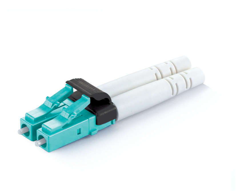 Multimode Duplex LC Fiber Optic Connector With 0.9mm 2mm Diameter