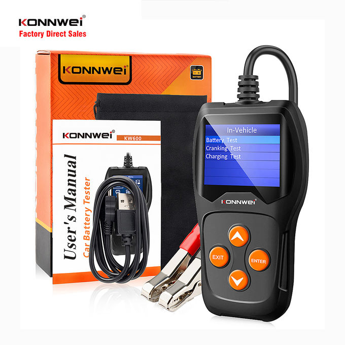 2.4 Inch Konnwei KW600 Auto Battery Analyzer For 12V Car Battery