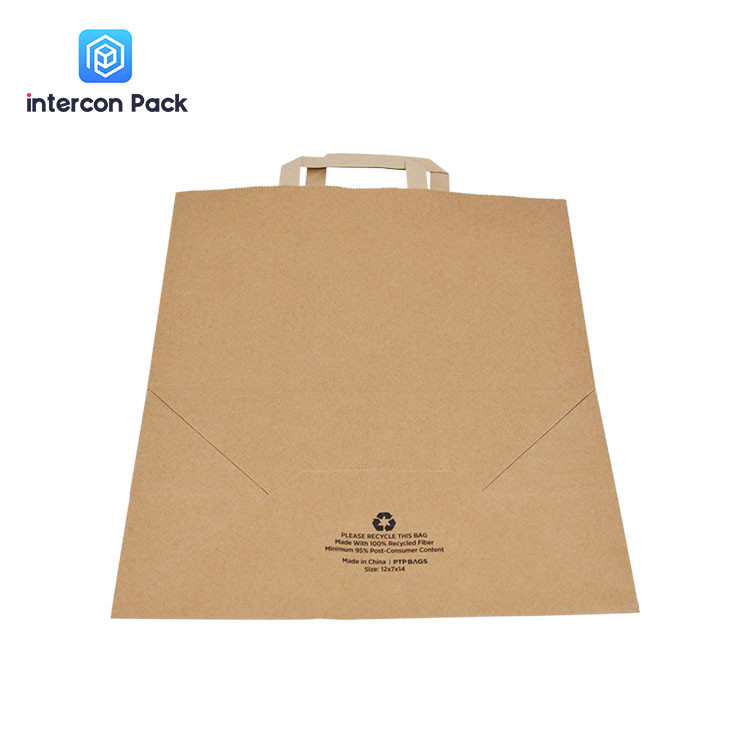 Customized Logo Paper Handle Bags ISO9001 environmentally friendly Materials
