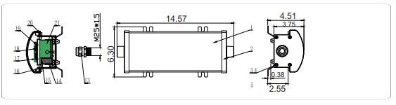 50W IP66 150W Gas Station Explosion Proof LED Lights FLF