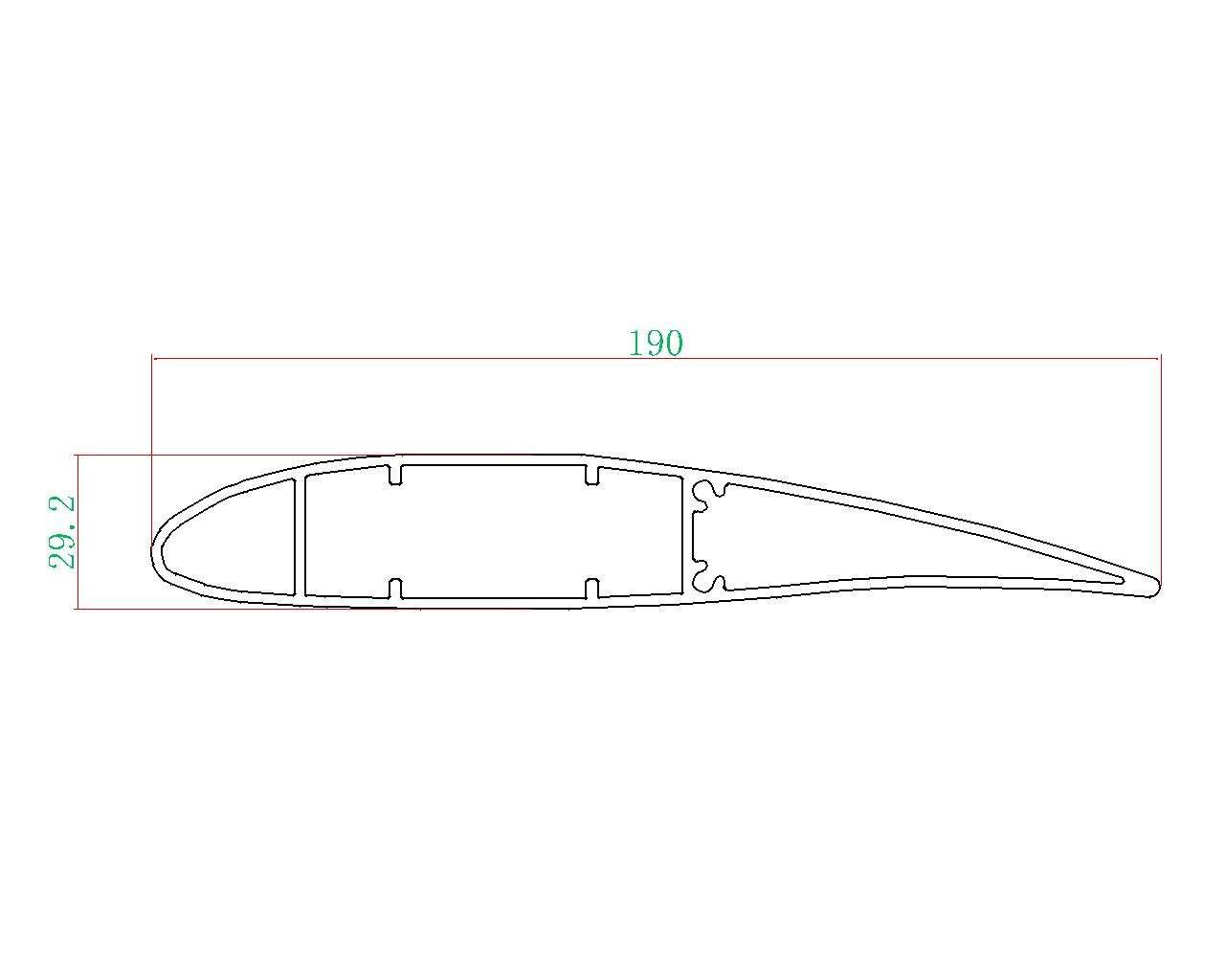Custom 6063 Aluminium Extrusion Parts With Anodize Surface For Fan Blades