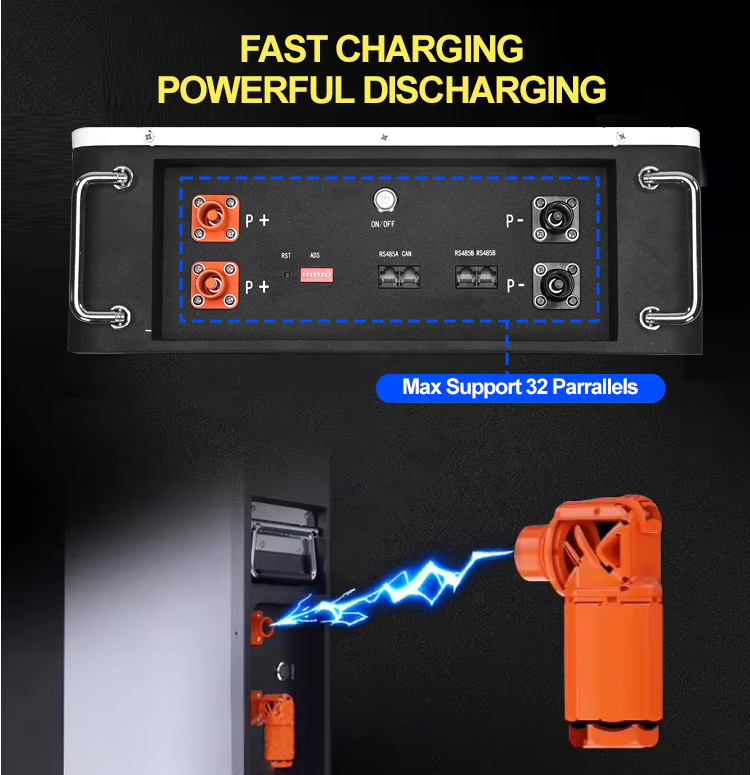 Lithium Iron Phosphate Battery RS485 Communication Port 48V 250Ah 300Ah Solar Battery