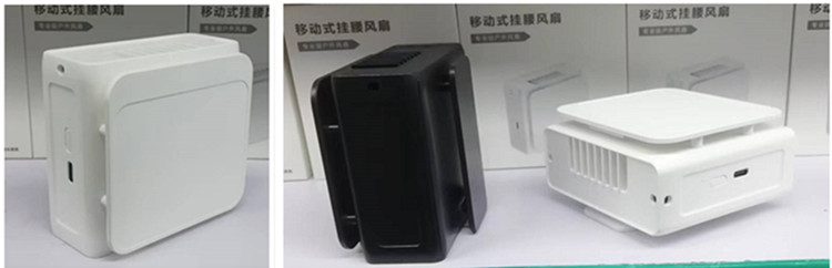 Type C Charging Portable Waist Fan 3 Wind Speed Built In 5000mah Battery