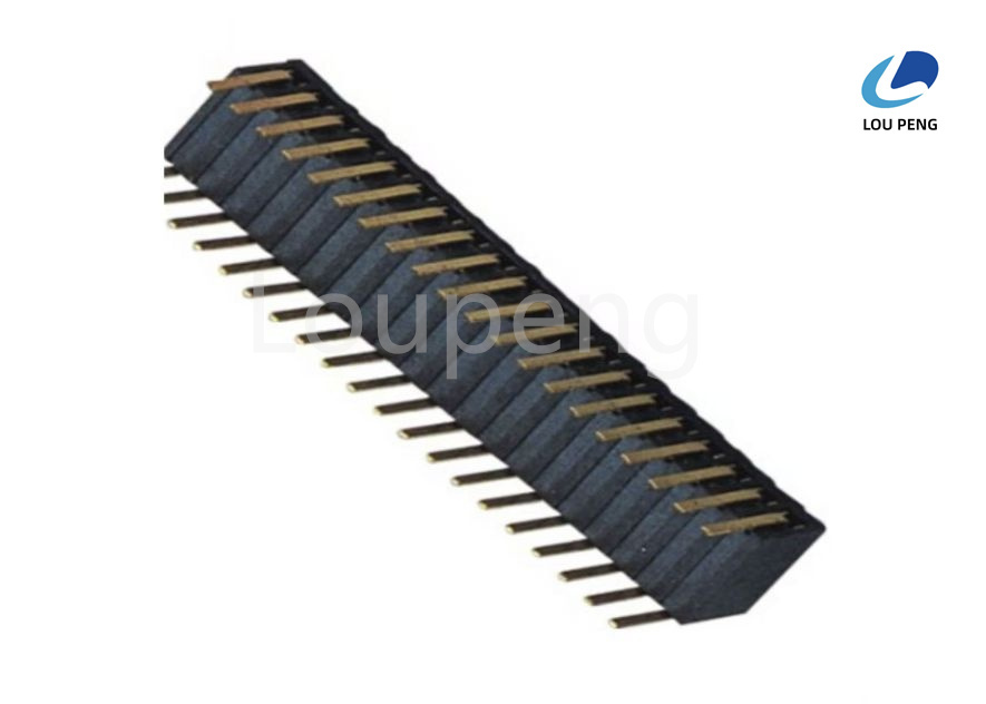 Op Temperature Negative 40 to Positive 105 Degrees Female Header Connector Featuring Copper Alloys Contacts Designed for Signal Transmission