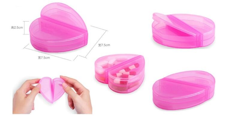 28 compartment column shape plastic pill storage box with pill crush box, Conventional eco-friendly 4 grids plastic trav