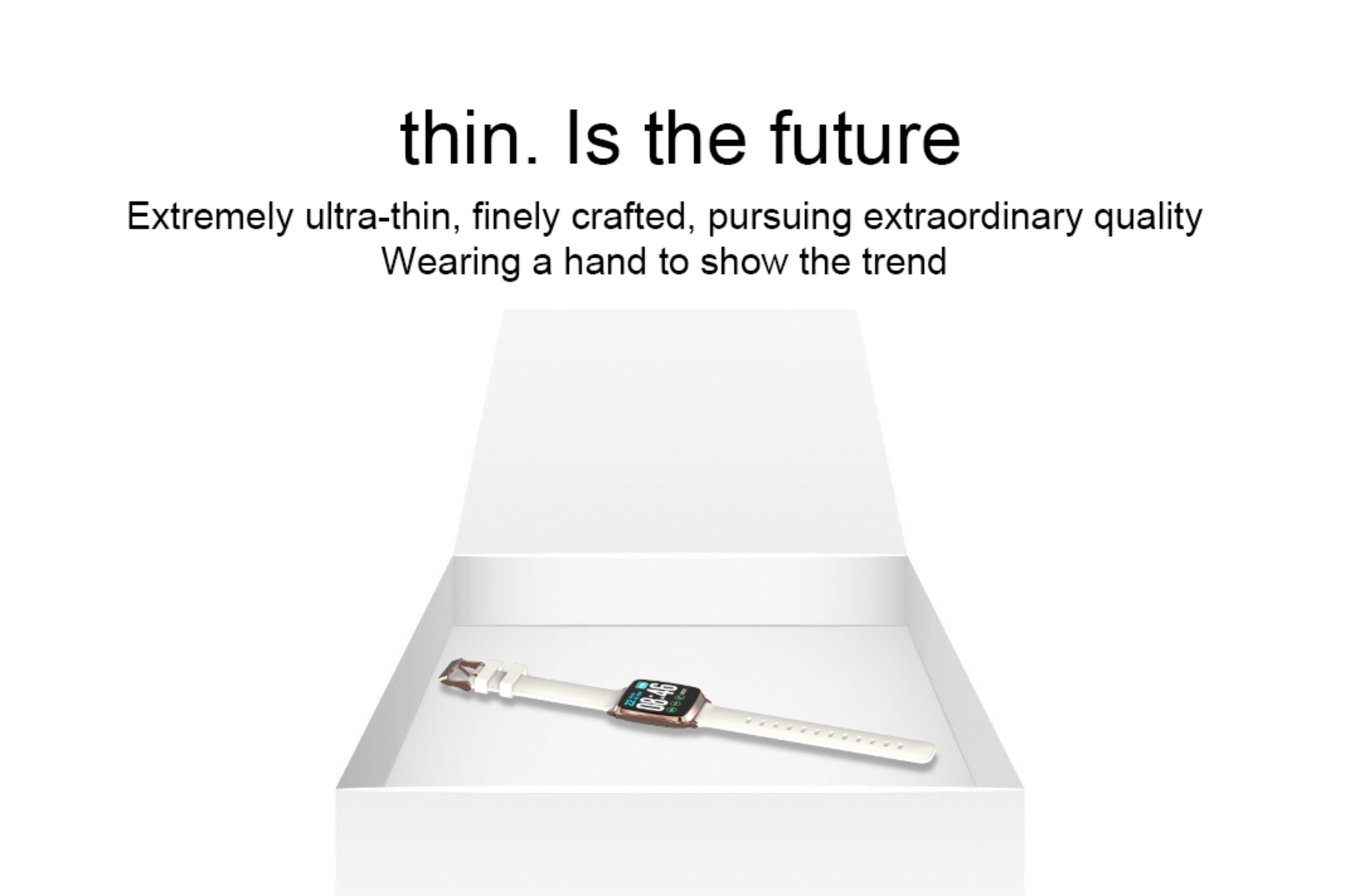 M10 Square Shape Smartwatch Waterproof Blood Oxygen Ip67 Customized
