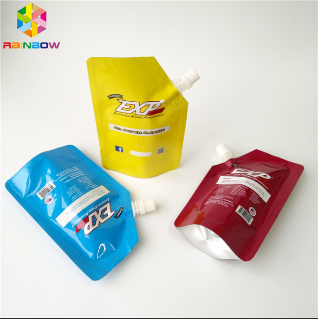 FDA/SGS Spout Bags Packaging Aluminum Foil Stand Up Bags For Liquid Food / Beverage