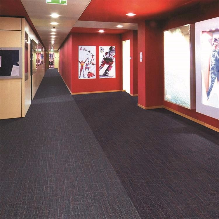 Multi level loop striped pattern Nylon6 carpet tile for office