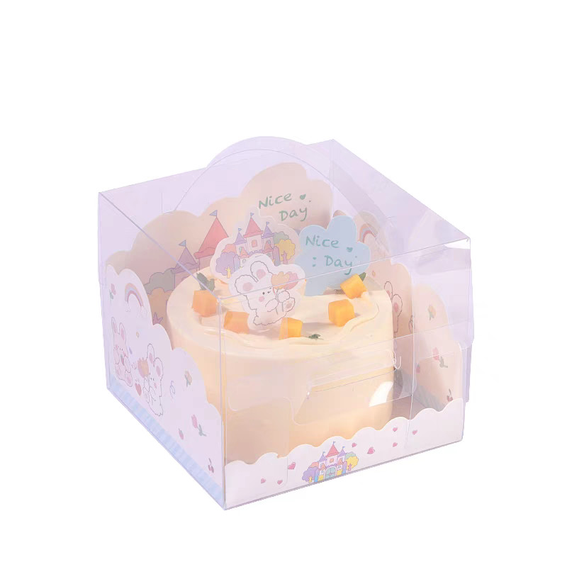 AI CDR Or PDF Design Cake Packaging Boxes for CMYK / Pantone Printing