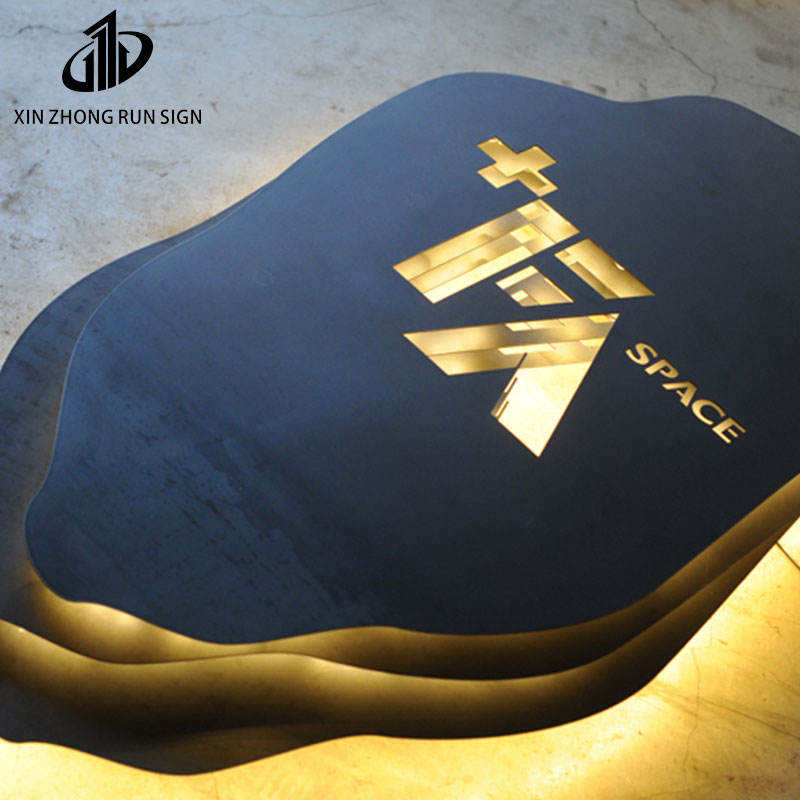 Commercial Service Equipment Indoor Decor Gold Letters Signs Light Box Store Led Letters Light Box
