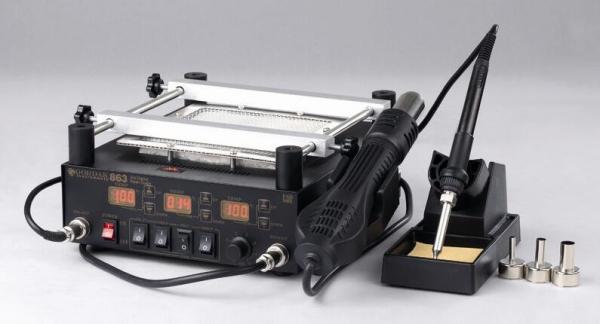 Quality 480C 60W Hot Air Gun Soldering Smd Rework Station for sale