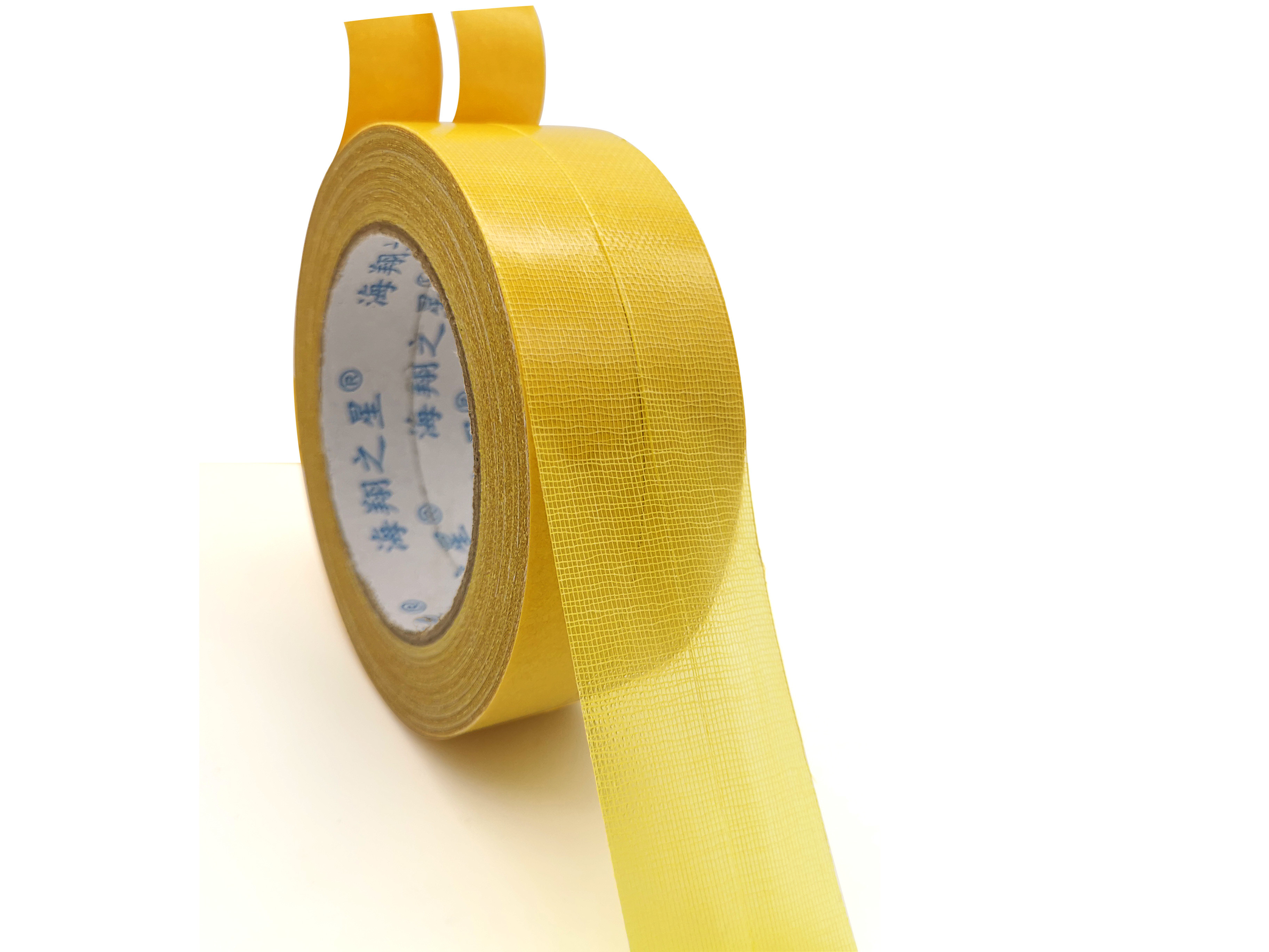 Yellow Double Sided Customizable Size Hot Melt Adhesive Carpet Tape For Exhibition