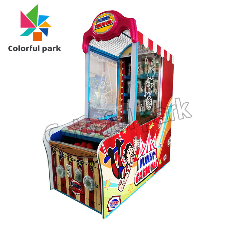 Indoor Lottery Amusement Frenzy Clowns Ticket Redemption Machine Coin Operated Game Machine