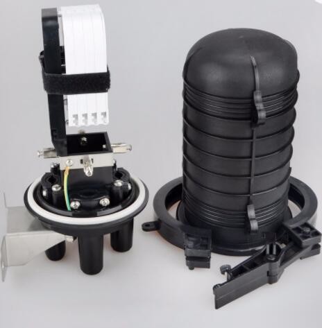 24 Core Weatherproof Fiber Enclosures , Dome Joint Closure Fiber Optic