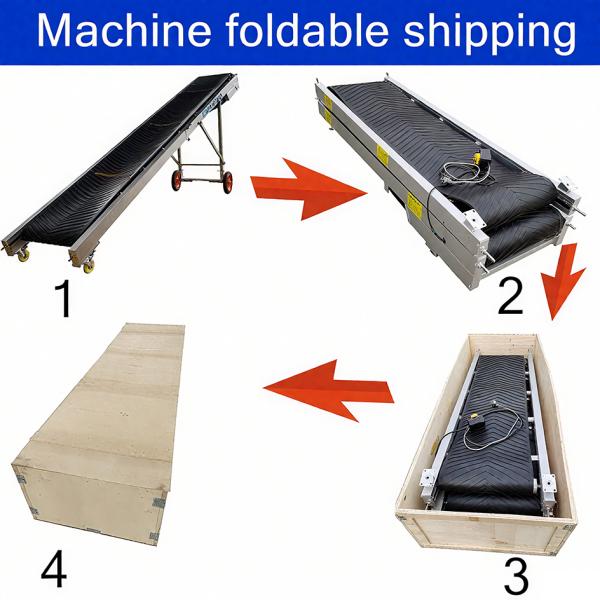 20ft Mobile Belt Conveyor System 1.1KW Motor for Construction Waste