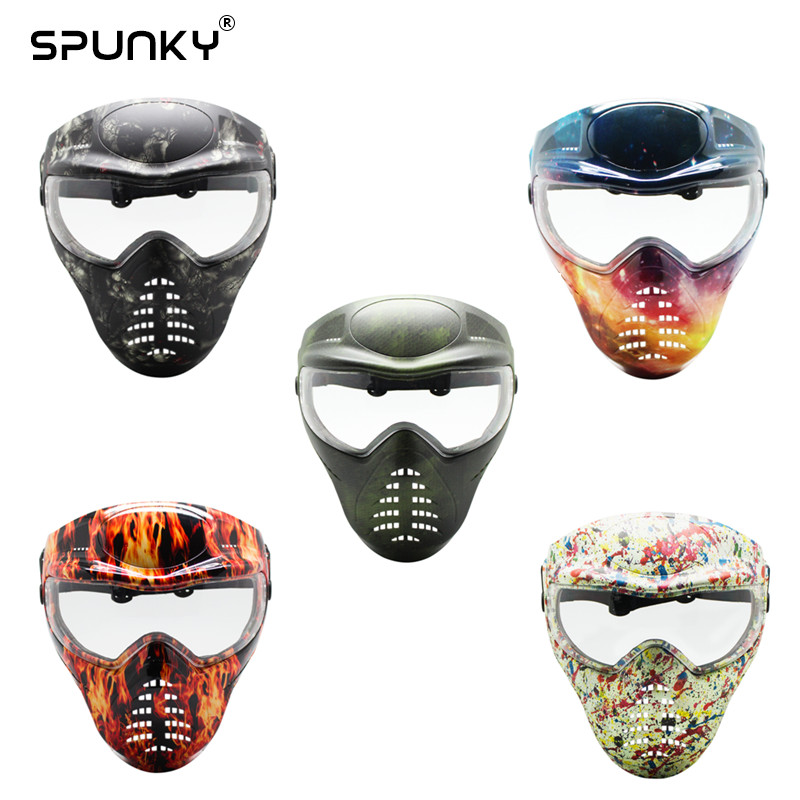 Camouflage Airsoft Mask Paintball Mask with Anti Fog Lens