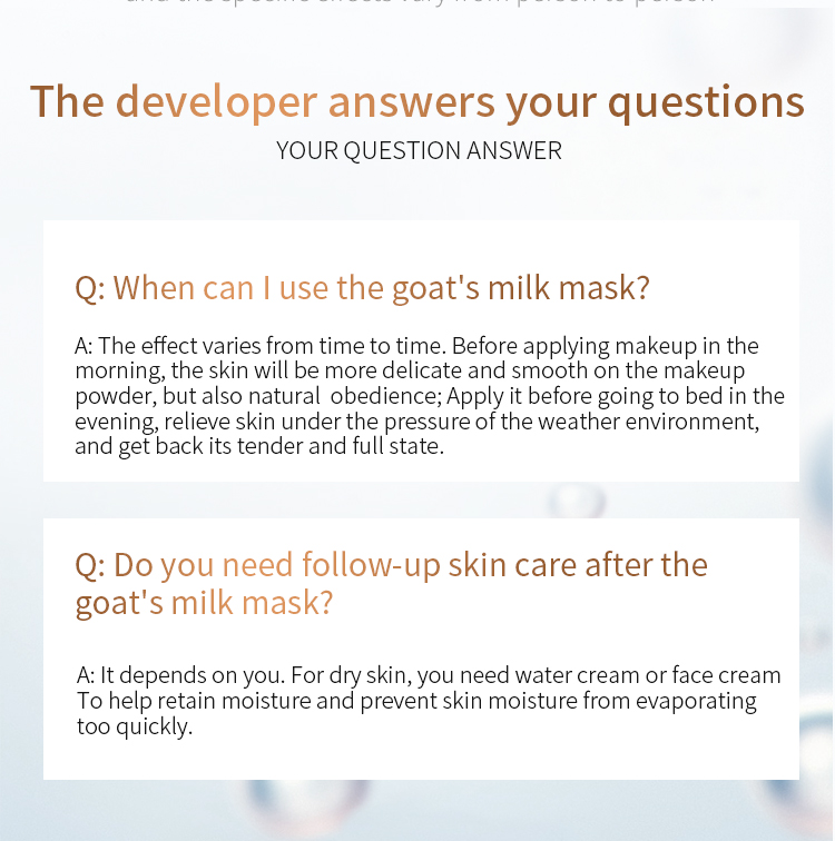 Korean Moisturize Hydrating Sheet Mask Collagen Goat Milk Sheet Mask
