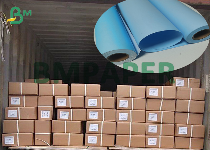  80g Two Sides Blue Printing Drawing CAD Plotter Tracing Paper In Roll (2)