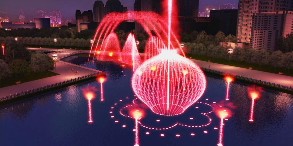 Waterscape music stainless fountain with dancing show