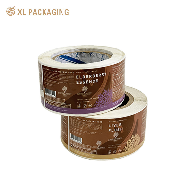 Rectangle Packaging Label Sticker Roll Custom Make Your Own Logo Stickers
