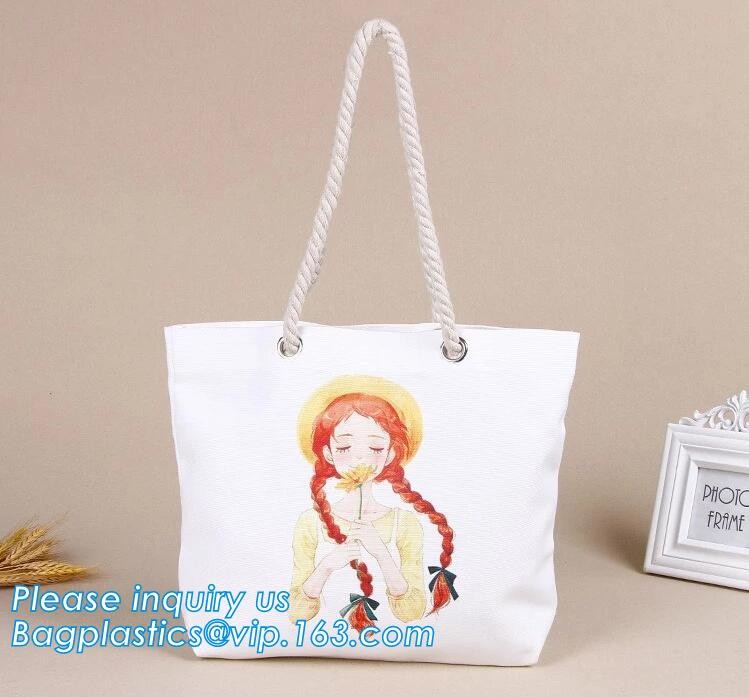 Reusable 100% Cotton Canvas Bag Canvas Tote Bags Convenient Environmentally Grocery Shopping Bags,zipper canvas bag cott